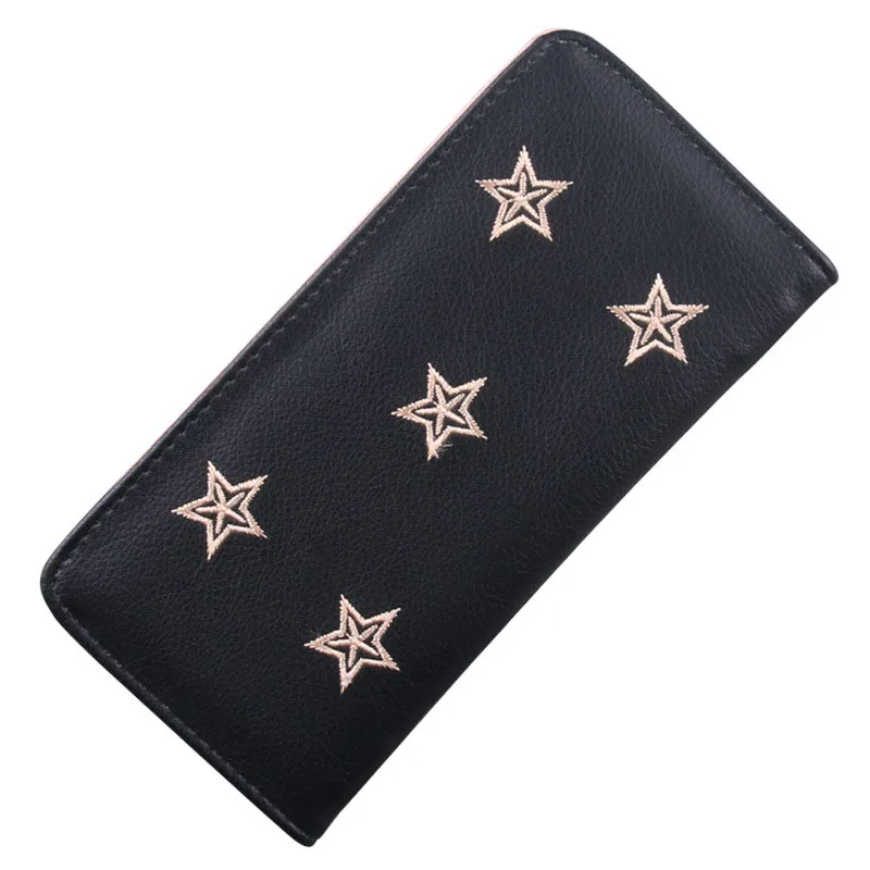 

100%Embroider New Fashion PU Leather Wallet Clutch Case Purse Lady Long Handbag Bag