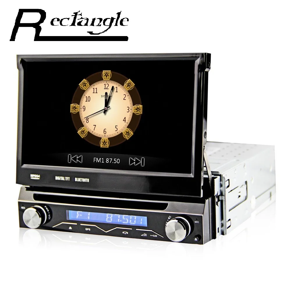 imágenes para Nueva 7 pulgadas 1 Din Universal de Coches Reproductor de DVD de Navegación GPS Panel Frontal Desmontable en el tablero de Radio Auto Audio Estéreo con Función de TV imágenes para Nueva 7 pulgadas 1 Din Universal de Coches Reproductor de DVD de Navegación GPS Panel Frontal Desmontable en el tablero de Radio Auto Audio Estéreo con Función de TV