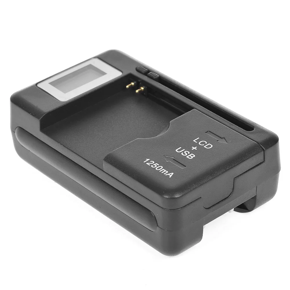 USB Mobile Universal Battery Charger LCD Indicator Screen For Cell Phones Useful HOTin Chargers