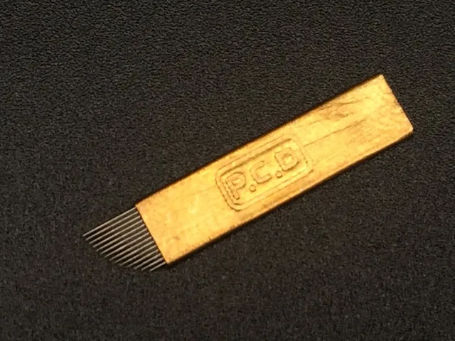 100 Pcs PCD Coper 14 Pin Needle Permanent Makeup Tattoo Manual Pen Blade For 3D Eyebrow Embroidery Microblading 100 Pcs PCD Coper 14 Pin Needle Permanent Makeup Tattoo Manual Pen Blade For 3D Eyebrow Embroidery Microblading