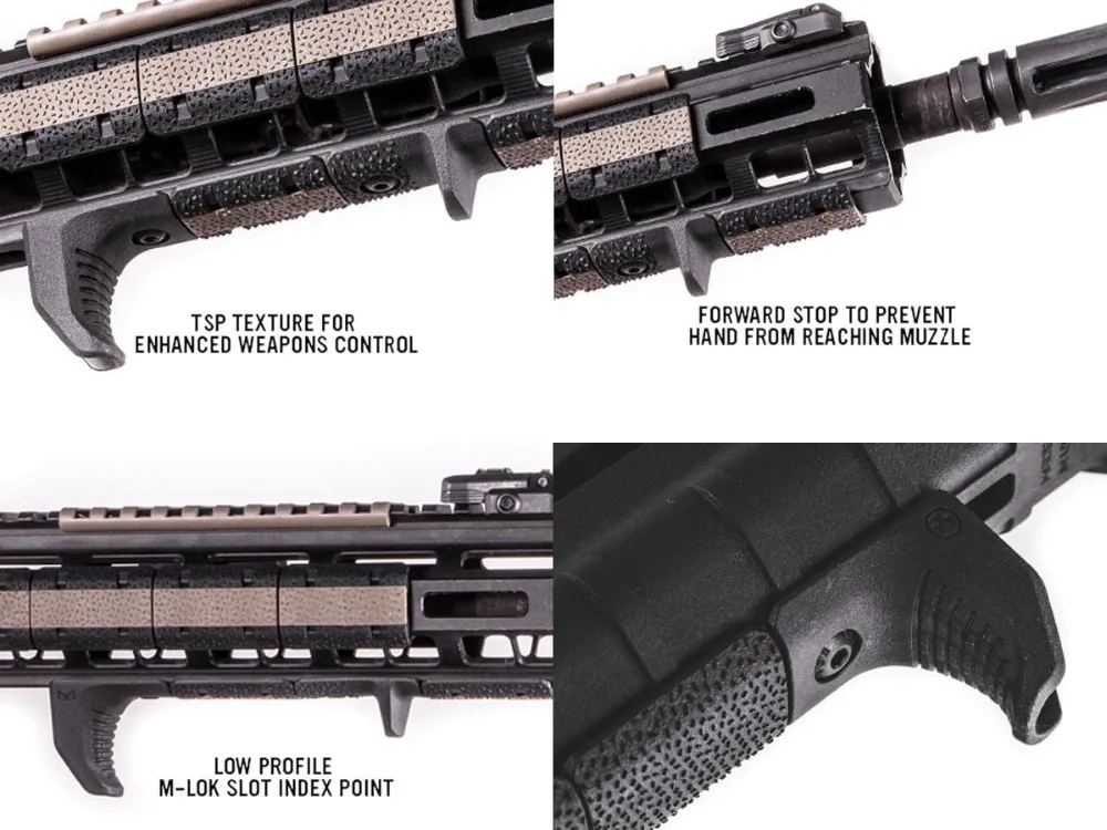 التكتيكية 4 قطعة/المجموعة الادسنس M-LOK باليد وقف عدة الأضواء مقبض قبضة Handguard قبضة ل M-LOK MLOK السكك الحديدية غطاء BK/دي