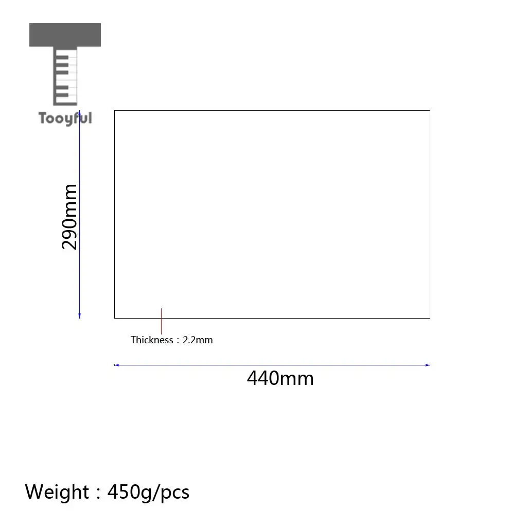 Tooyful Finest PVC 3 Ply Guitar Bass Pickguard Blank Material Scratch Plate Sheet Guitar Protector Decoration