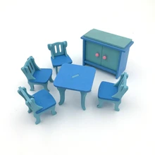 1 комплект/6 шт. детская деревянная кукольная мебель миниатюрный кукольный домик детские игрушки для игр подарки