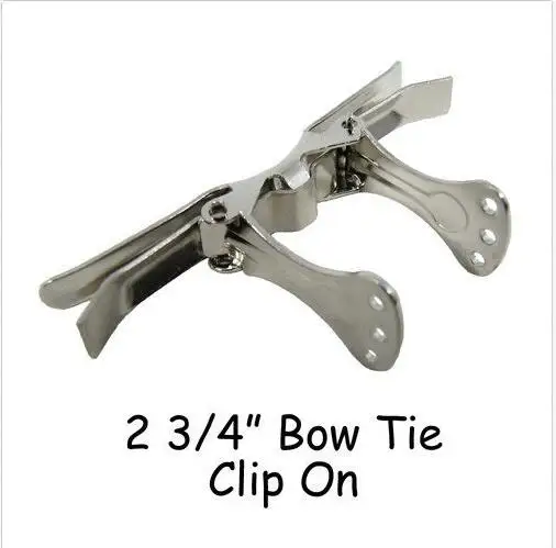 

I Craft for Less Bow Tie Clip On Hardware / Bow Tie Fasteners - 2.75" - Qty 10