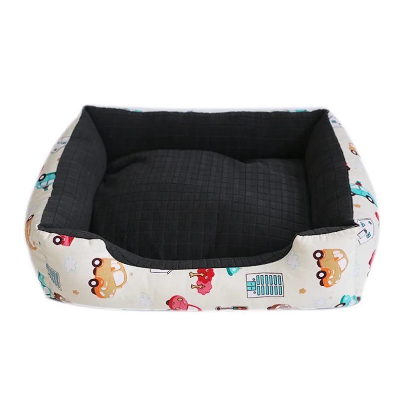 Водонепроницаемый коврик для собачьих кроватей, флисовый коврик для кошек, домашний лежак, диванная подушка для больших собак, Золотая кровать, съемный чехол для питомника хаски - Цвет: B