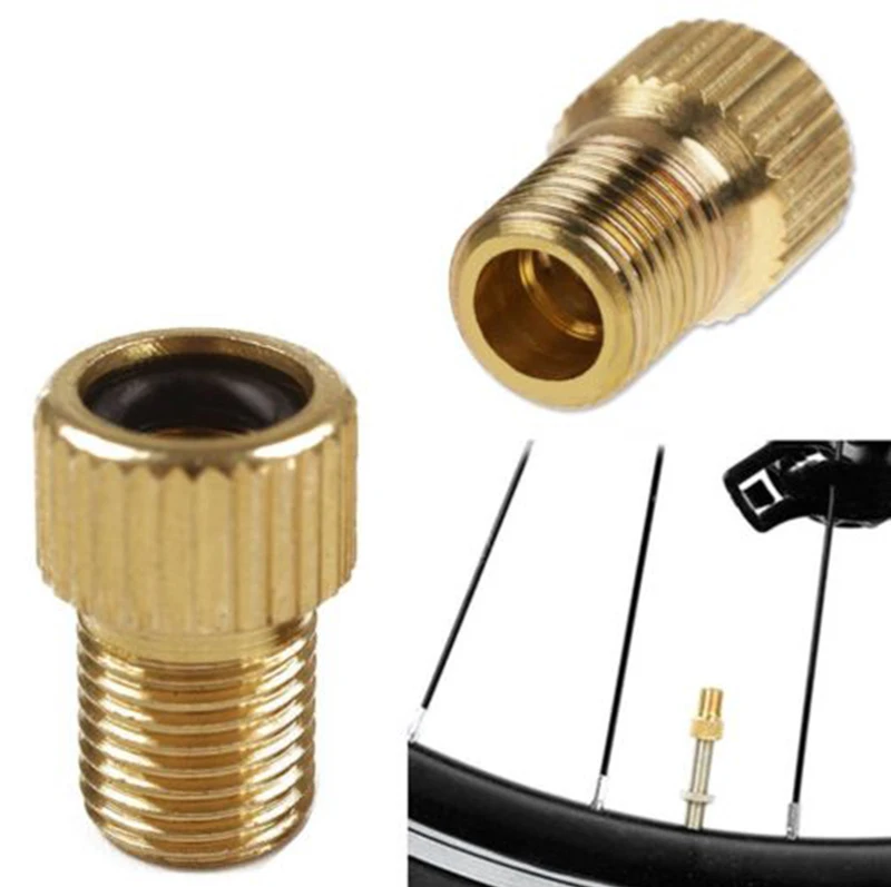 4Pcs Bike Bicycle Valve Adapter Converter Pump Tube Tool Accessories