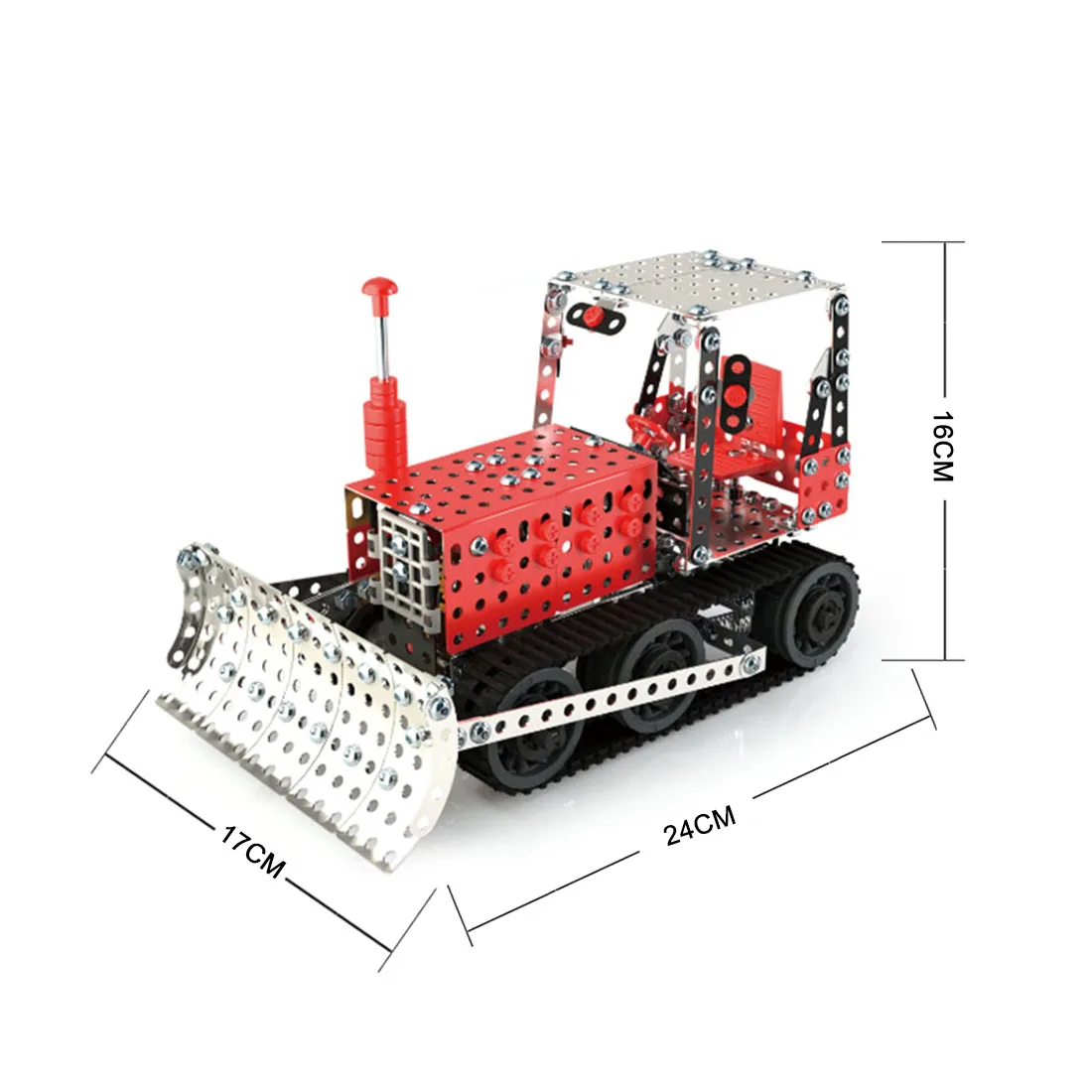 

Rowsfire Bulldozer Shape Metal Assembly Building Blocks DIY Steam Stem Toy Construction Engineering Kits