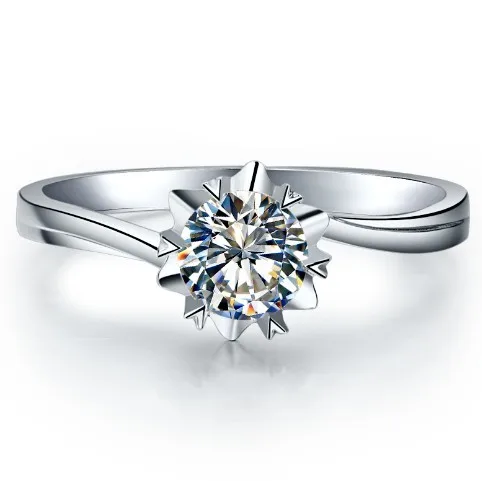 Обещайте золотую пару обручальное кольцо G14K предложить свое кольцо 1CT SONA имитированный алмаз Снежинка ее кольцо палец 1CT парные драгоценности