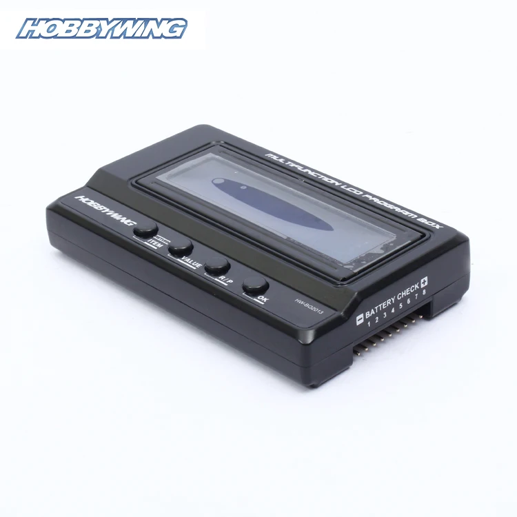 

Newest Hobbywing 3 in1 Multifunction Professional LCD Program Box Card with Voltage Detection -Upgraded Version of 2in1