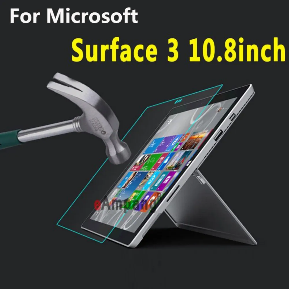 

Tempered Glass for Microsoft Surface 3 10.8 inch Cover Full Curved Screen Protective Film Scratchproof Tablet Screen Protector