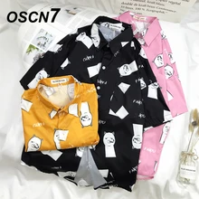 OSCN7, Повседневная рубашка с коротким рукавом и принтом, Мужская Уличная, Гавайский пляж, женская модная рубашка с коротким рукавом, s harujku, Мужская s 3012