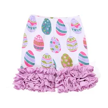 Пасхальные шорты для девочек летние хлопчатобумажные шорты для маленьких девочек 6 см шорты с оборками шорты с принтом для девочек, детская одежда для девочек