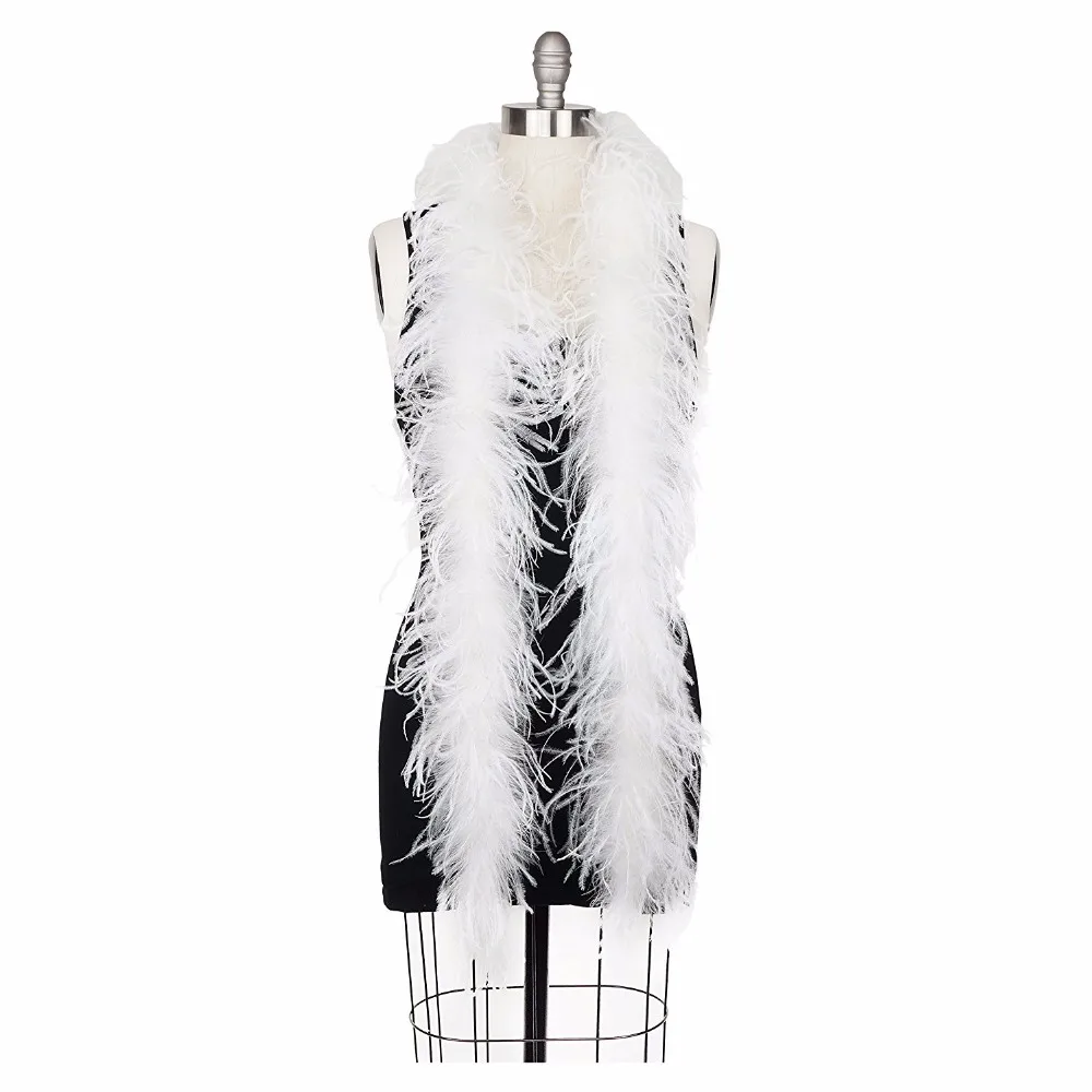 Buy Asia Ra 2Meters/Lot white OSTRICH FEATHER BOA