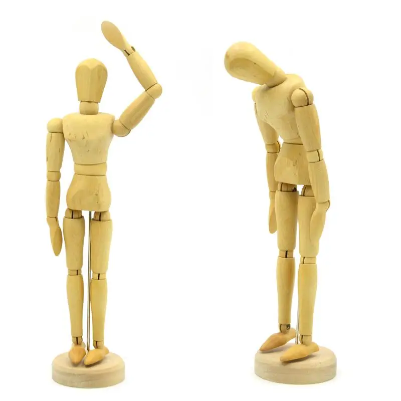 8 12 inch joints wood wooden mannequin toy wooden puppet wooden
