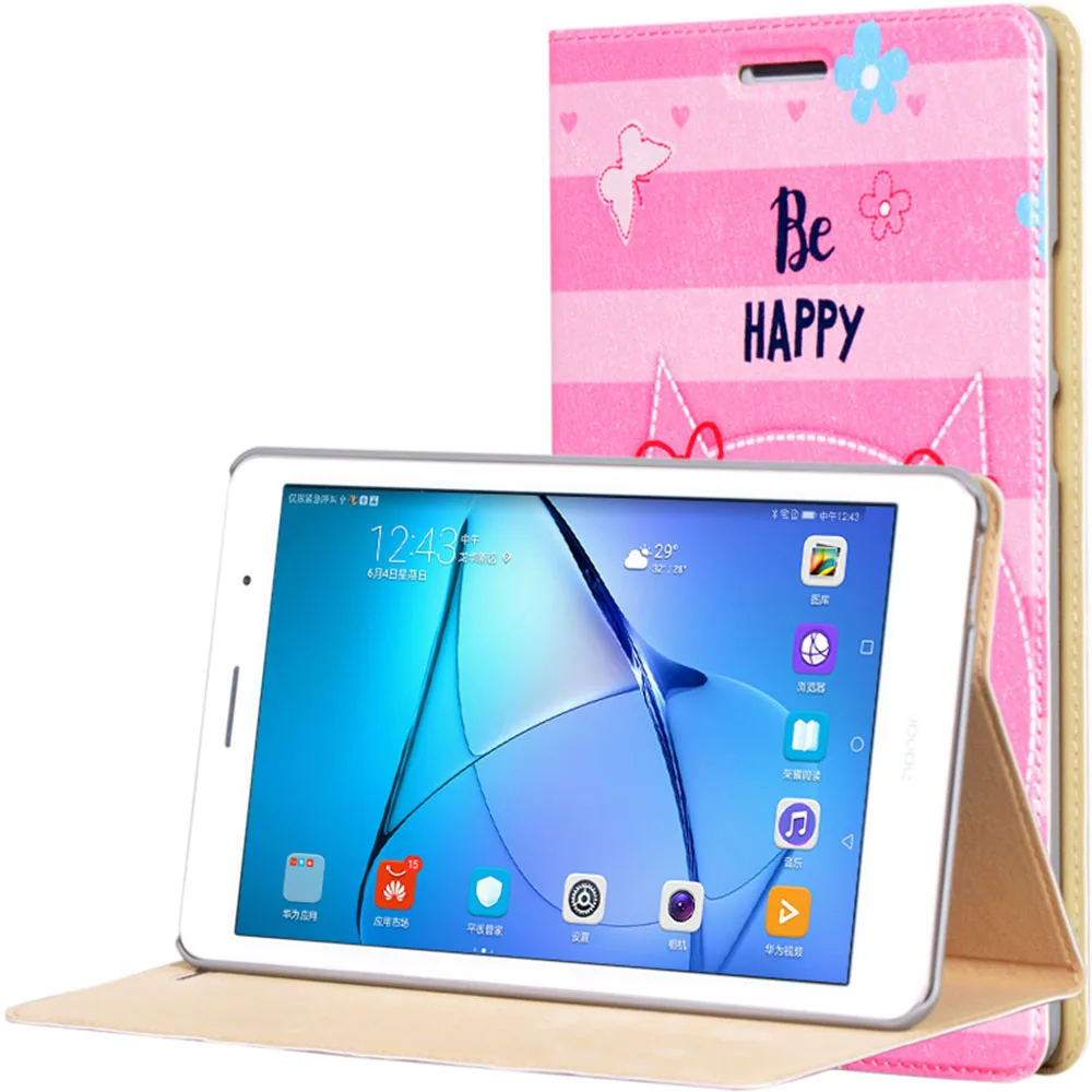 

Case for Huawei Mediapad T3 8.0 PU Leather Cover Funda for HUAWEI MediaPad T3 8.0 KOB-L09 KOB-W09 Tablet Case+Stylus