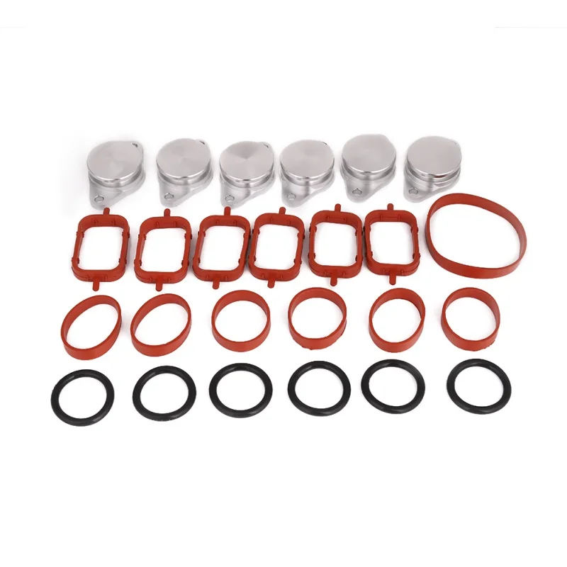 

2019 6pcs 32mm Aluminum For BMW Seal Durable Bungs Intake Manifold Suit Swirl Flaps With Intake Manifold Gasket