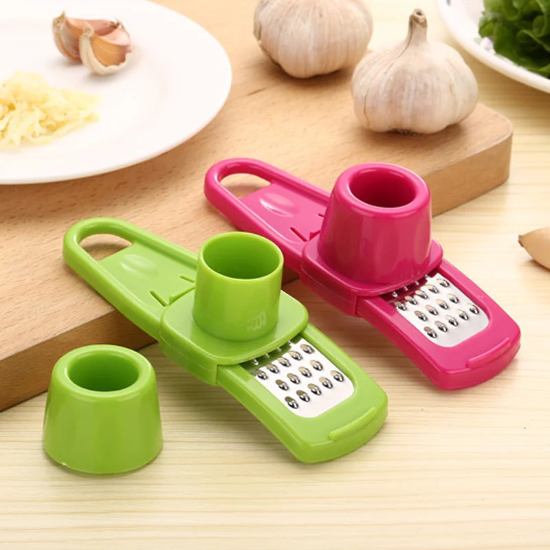 Landlife Garlic Press 2 Color Mini Ginger Grinding Grater Planer Slicer Cutter Kitchen Gadgets Accessories кухонные