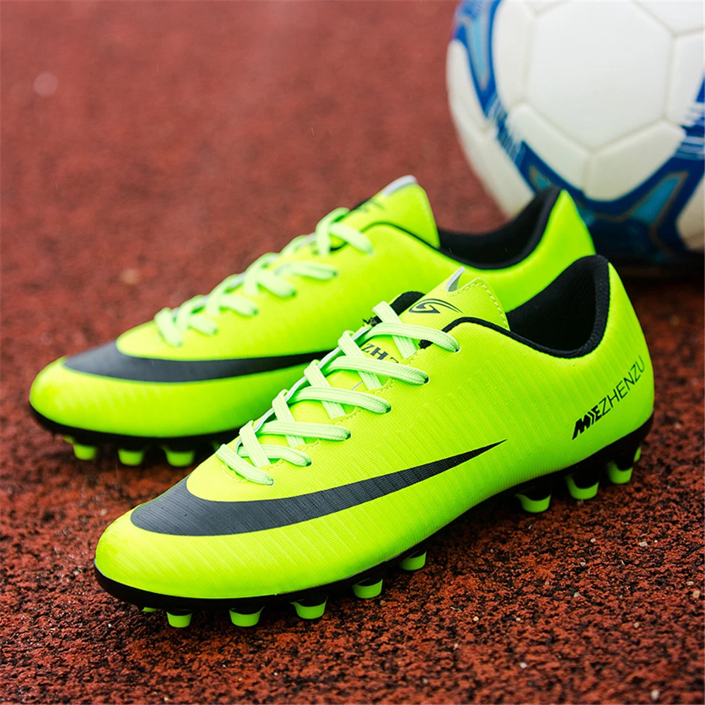 Profesional nuevo futbol zapatos de fútbol de las mujeres de los hombres de césped Artificial suelo deportes al aire libre botas de fútbol formación zapatillas de deporte chuteiras