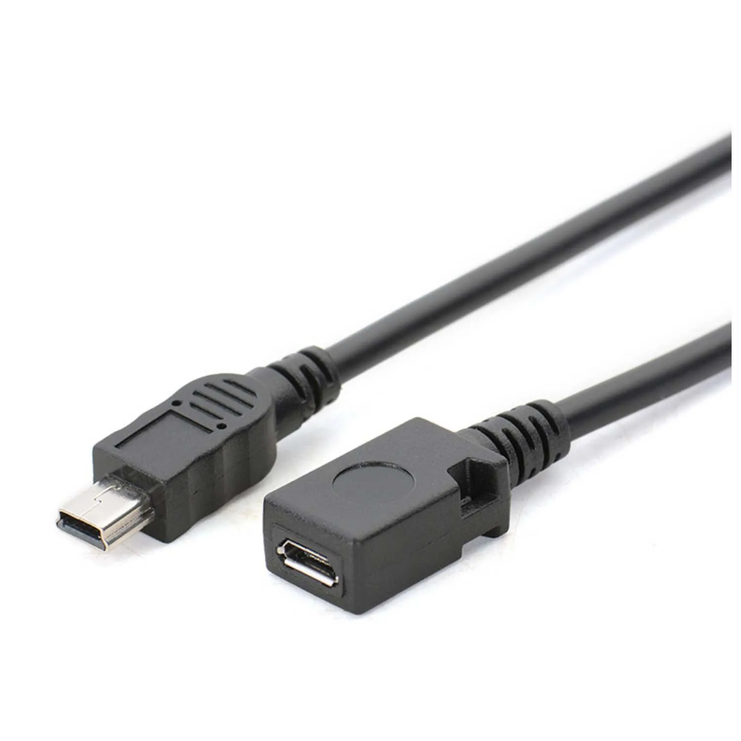 مصغرة USB الذكور إلى المصغّر USB B الإناث شاحن بيانات مهائي كابلات محول شاحن كابل بيانات