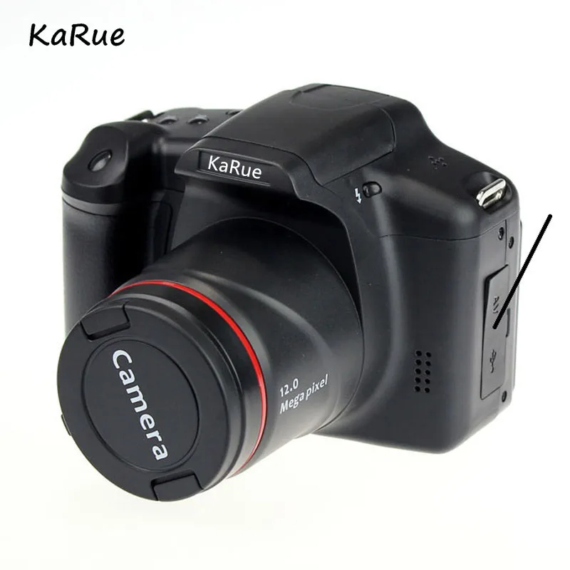 KaRue DCXJ05 цифровая камера 16 миллионов пикселей Профессиональная зеркальная камера 4X цифровой зум светодиодный налобный фонарь дешевая распродажа камера s