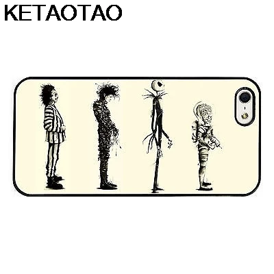 KETAOTAO Tim Burton чехлы для телефонов iPhone 4S 5C 5S 6 6S 7 8 Plus XR XS Max XS3 4 5 мягкий ТПУ резиновый