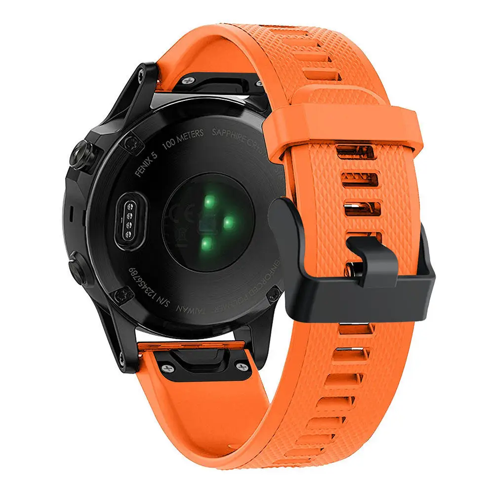 22 мм ремешок для часов Garmin Fenix 5/5 Plus/Quatix 5 Forerunner 935 Instinct Watch Quick Release силиконовый ремешок Easy fit ремешок