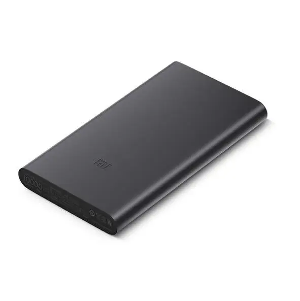 10000mAh Xiaomi power Bank 2 Быстрая зарядка Внешняя батарея Поддержка 5 V/9 V/12 V Макс 15W для мобильных телефонов Android и iOS - Цвет: black standard