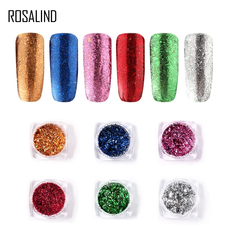 Гель-лак для ногтей ROSALIND 1 шт. блестящий с волшебным эффектом хромированные