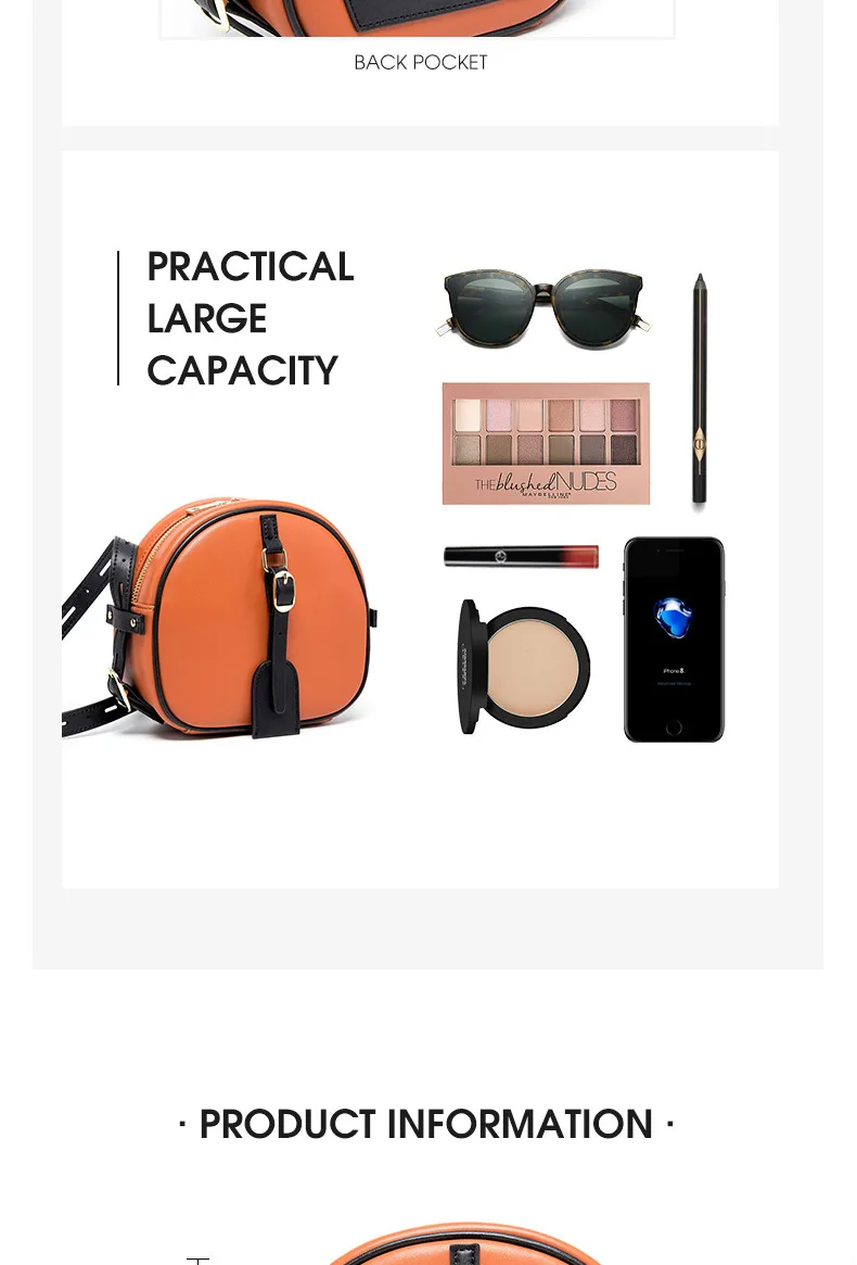 as mulheres 2019 saco redondo bolsas de