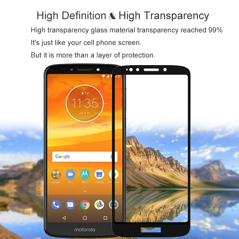 2 шт Полное покрытие из закаленного стекла для Motorola E5 протектор экрана на защитном стекле чехол для Moto E5 XT1944 пленка
