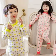 Boy Girl Star Style Long Sleeve Tops+Pants Infant Kid Set Sleepwear Homewear New