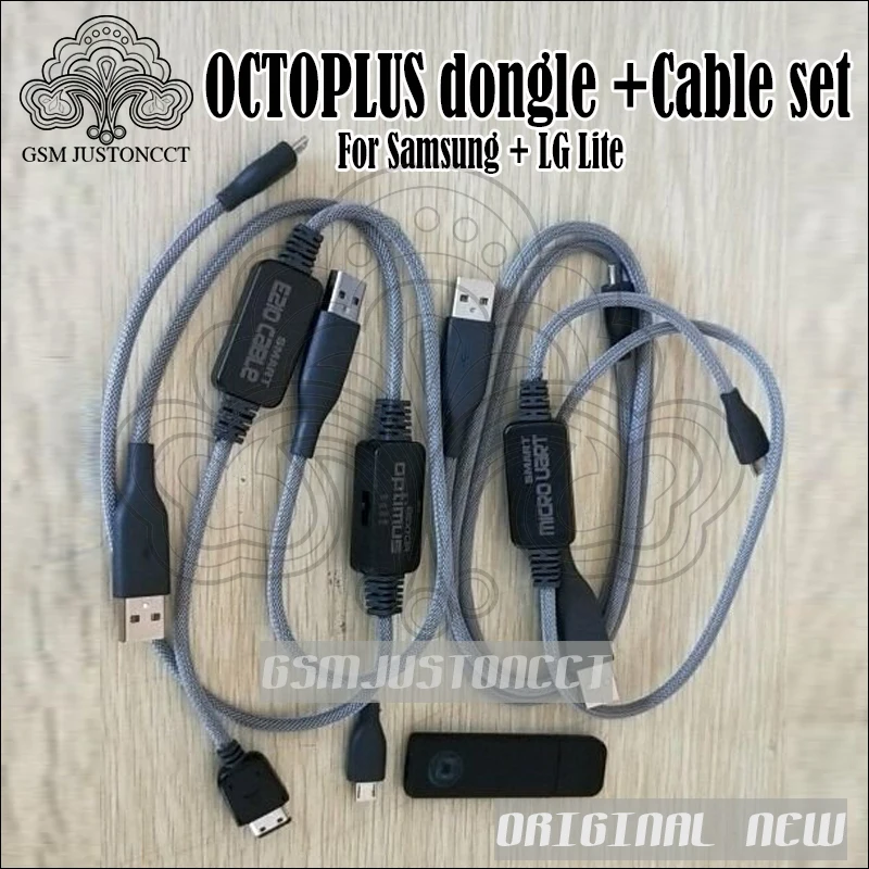 100% Original New Octoplus Dongle for Sam + for LG Lite + Micro USB Cable +Micro UART Cable +E210 Cable +i9000 Download JIG Adap антенна tacx ant dongle micro usb для android t2090