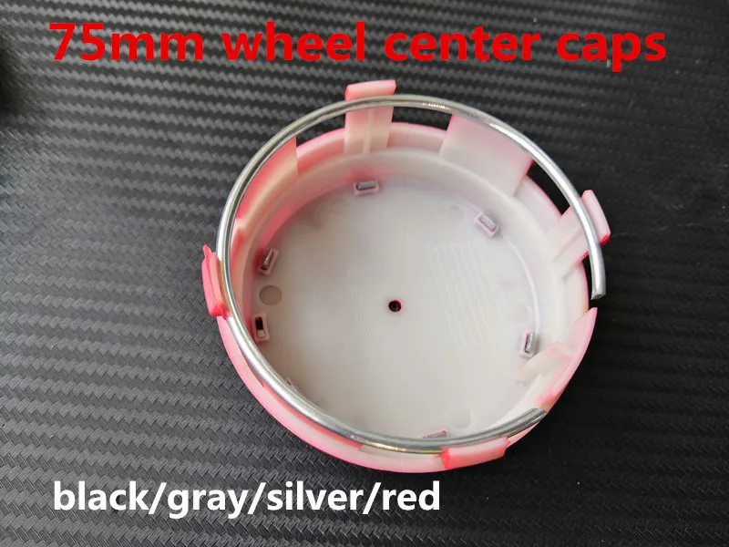 

MIX 40pcs 75MM Silver Black Gray Red Raised Wheel Center Hub Cap Cover Emblem Badge Logo Wheel Rims For A C E S GLE GLK CLA