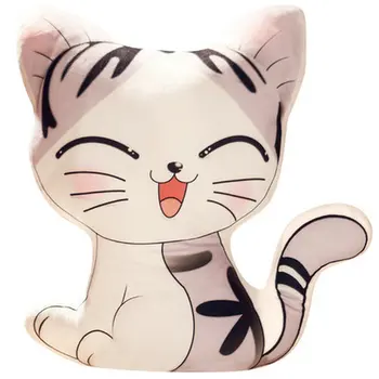 

Cute Plush toys cat stuffed soft animal dolls 42cm Cheese Cat Stuffed Toy Doll Pillow Cushion For baby girl boy