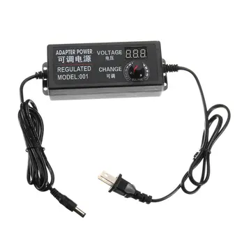 

9-24V 3A 72W Speed Control Volt AC/DC Adjustable Power Adapter Supply Display Screen US Plug Charger Accessories Multi-function