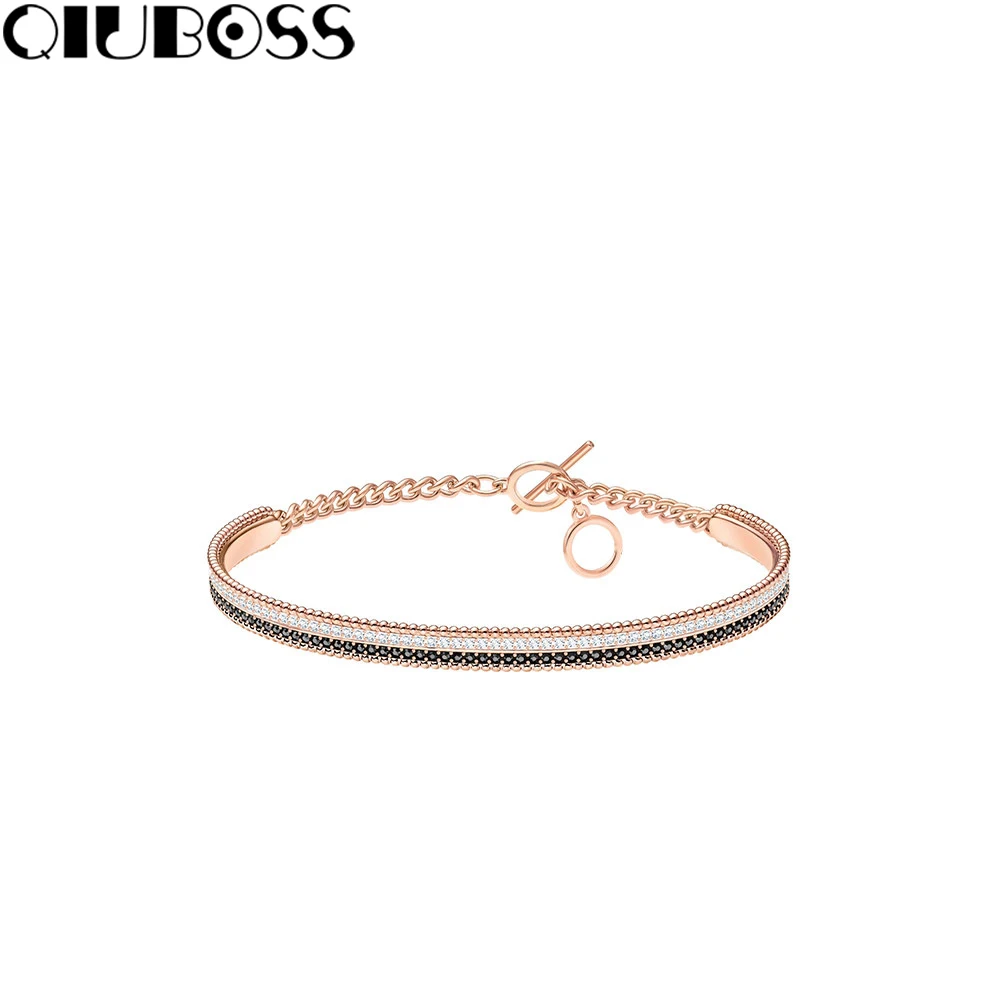 

QIUBOSS LOLLYPOP-exquisite slim adjustable bracelet temperament bracelet 5367827 female clavicle chain fashion design gift