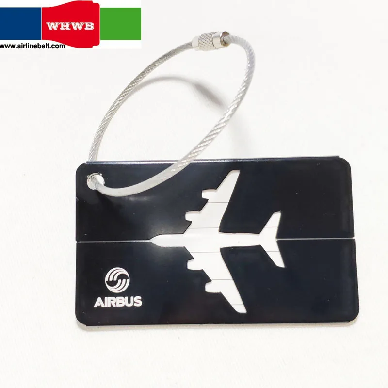 Perfect Airbus/Boeing airline airplane luggage tags silver aircraft