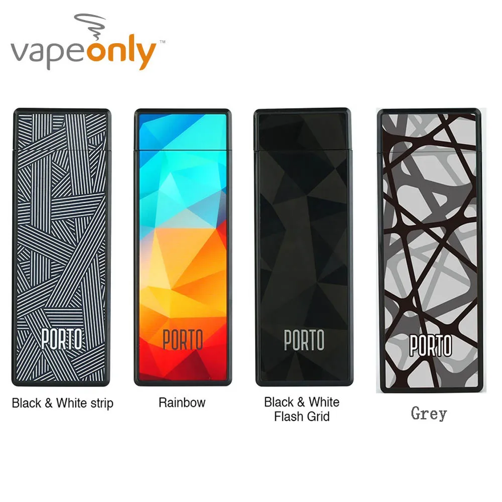 

Original VapeOnly Porto PCC Starter Kit with 800mAh Inbuilt Charging Case & Dual 180mAh E-Cigs VS VapeOnly New Malle PCC Kit