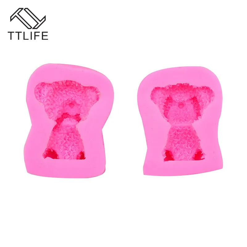TTLIFE силиконовая форма «Медведь» помадка форма для украшения торта инструменты форма для шоколадной мастики инструменты для украшения торта силикон