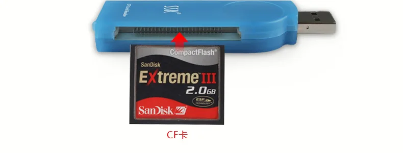 ССК USB2.0 высокая скорость чтения SLR конкретных CF Card Reader scrs028 Amber