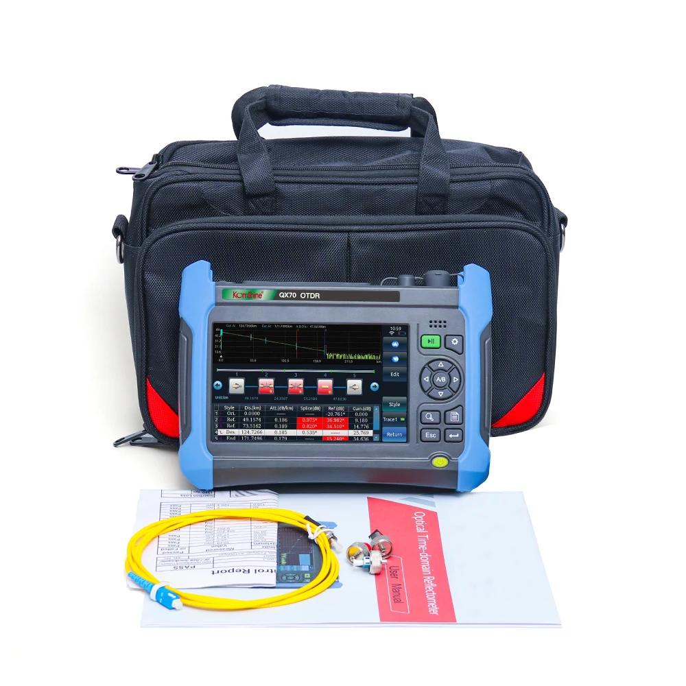 

Komshine QX70-S Singlemode OTDR(1310/1550nm,32/30dB)0.5m dead zone with iolm function