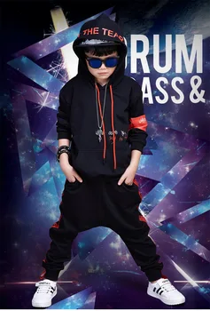 

boy clothes Kid The boy set new autumn and winter 2018 Korean children in children with cashmere thickened hooded motor two sets