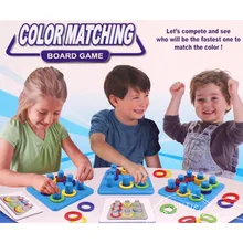 Детские развивающие игрушки, цветная доска соответствия, игры для родителей и детей