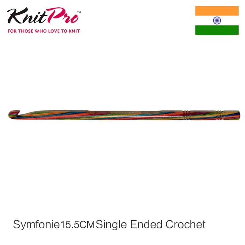 1 шт KnitPro Symfonie &quotкроше&quot для односторонней обработки крючки мульти Цвет|tool info|knit