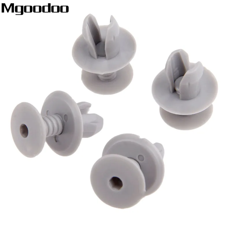 Mgoodoo 100Pcs Auto Fasteners Grey Trim Panel Lining Clips For VW