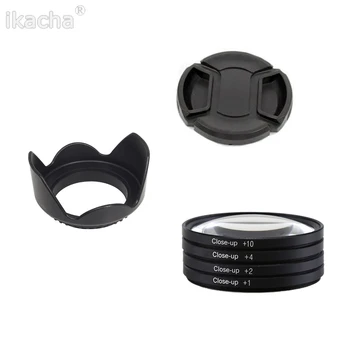 

Close Up Macro +1 +2 +4 +10 Close-UP Filter + Lens Hood + Cap 52MM 55MM 58MM 62MM 67MM 72MM 77MM for Canon Nikon Sony Camera