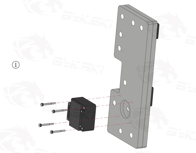 BYKSKI акриловый бак для использования в WIN 909 чехол для компьютера/3PIN 5 V D-RGB/Combo DDC насос крутой водный канал решение