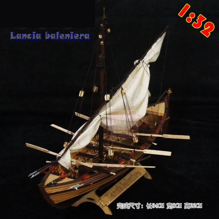 Новые Весы 1/32 Lancia baleniera китобойный корабль модель лазерная резка дерево парусник