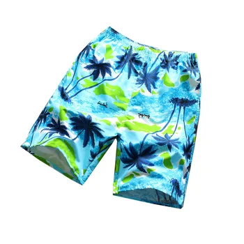 

2019 summer training men's casual shorts tree print beach shorts fashion Hawaiian beach mens shorts Plus