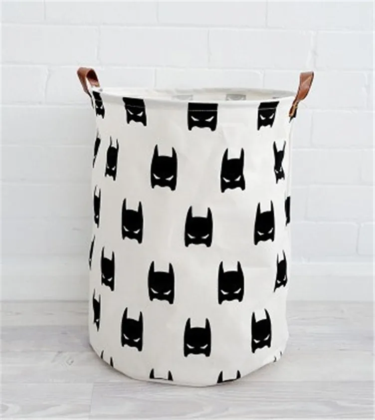 popular large toy storage bag  half moon modern style storage bag can stand Children's room canvas Storage bag